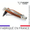 couteau laguiole double platines avec tire bouchon manche amourette