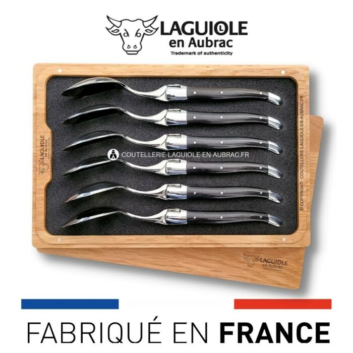 cuillères à soupe laguiole en Ébène