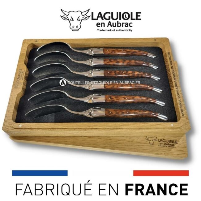 cuillères à soupe laguiole en amourette