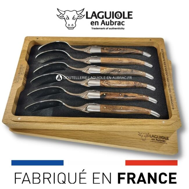 cuillères à soupe laguiole en cep de vigne