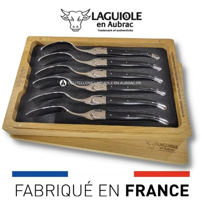 cuillères à soupe laguiole en Ébène