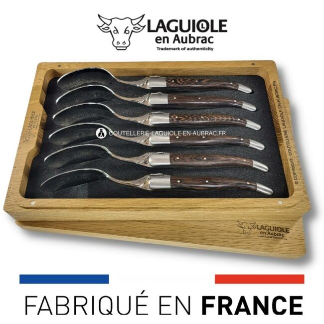 cuillères à soupe laguiole en wenge