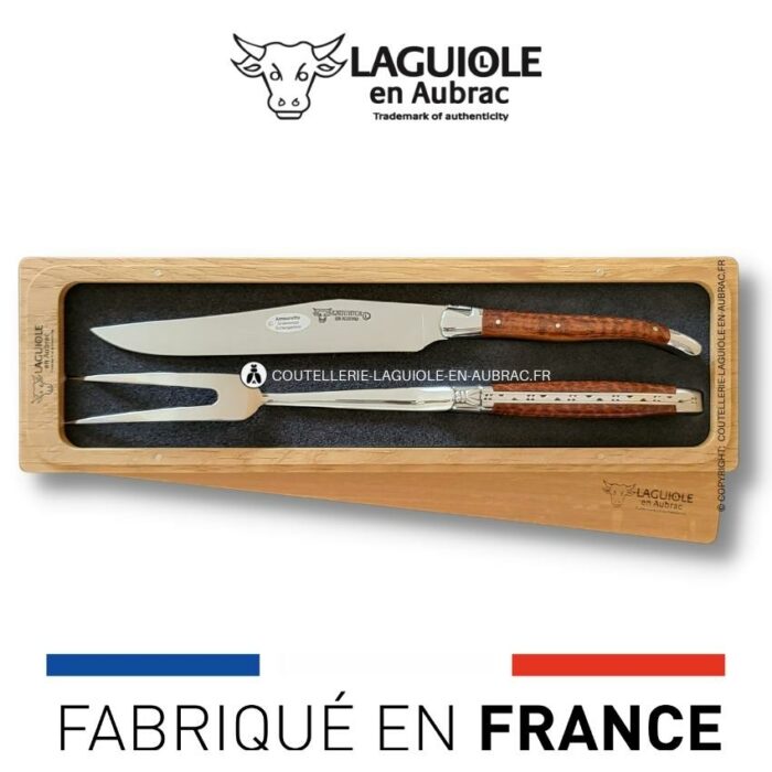 service à découper laguiole en amourette