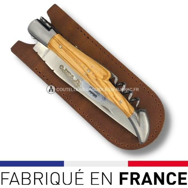 etui échancré souple marron