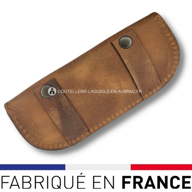 etui sommelier en cuir moka