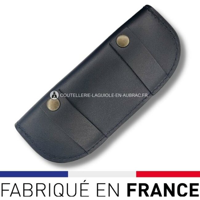 etui sommelier en cuir noir