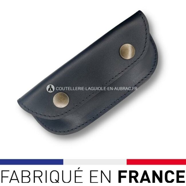 etui sommelier en cuir noir