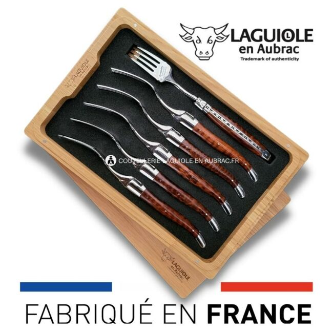 fourchettes de table laguiole en amourette