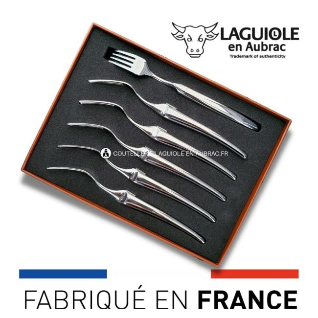 fourchettes de table laguiole monobloc brillant