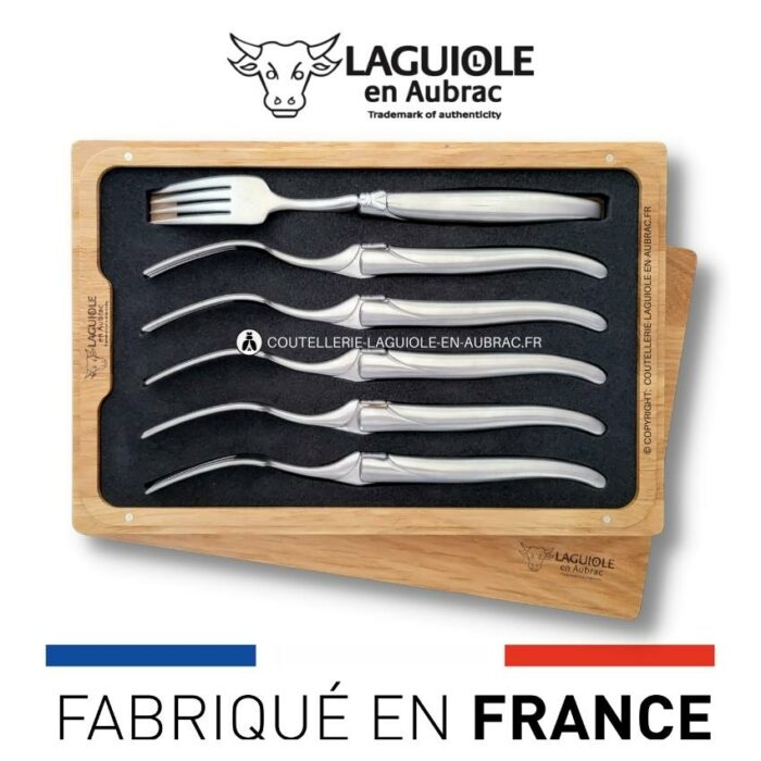 fourchettes de table laguiole tout inox satiné