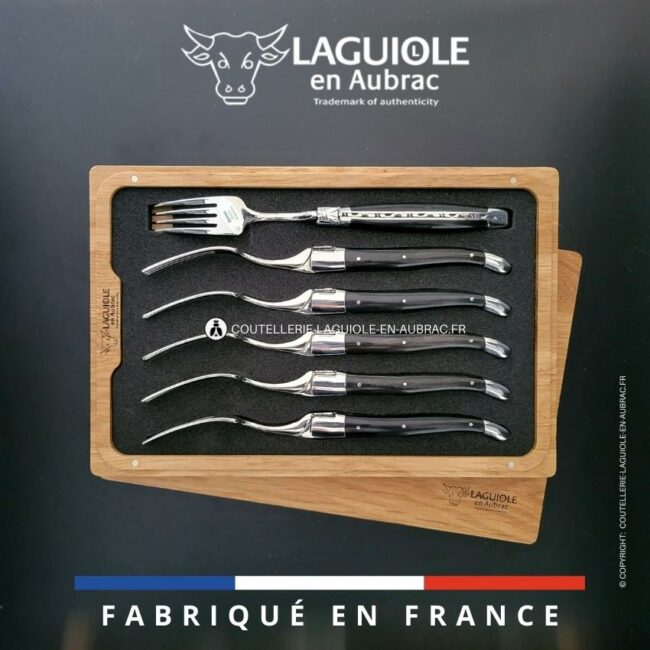 fourchettes de table laguiole en Ébène