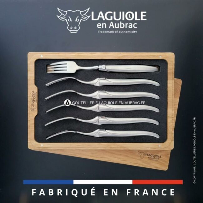 fourchettes de table laguiole tout inox satiné