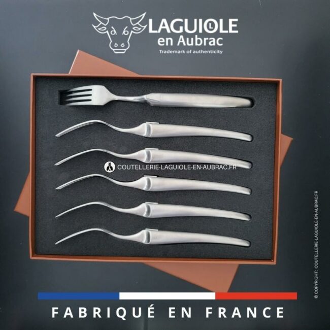 fourchettes de table laguiole monobloc satiné