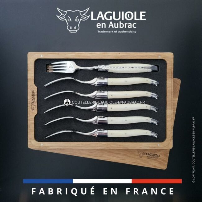 fourchettes de table laguiole en os de bœuf