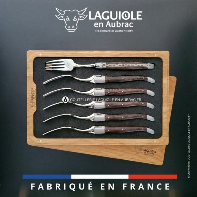 fourchettes de table laguiole en wenge