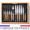 ménagère laguiole 12 pièces en 6 bois de france