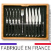 ménagère laguiole 12 pièces en corne de buffle