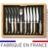 ménagère laguiole 12 pièces en 6 cornes mixtes