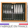 ménagère laguiole 12 pièces en ebène
