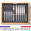 ménagère laguiole 12 pièces tout inox satiné