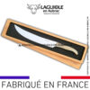 sabre à champagne laguiole manche pointe de corne