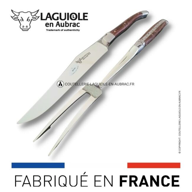 service à découper laguiole en wenge