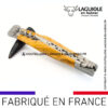 couteau laguiole avec tire bouchon manche en olivier