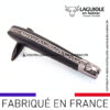 couteau laguiole crocus manche Ébène