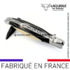 couteau laguiole dodu manche Ébène et ivoire