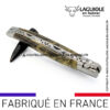 couteau laguiole manche loupe de peuplier noire