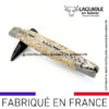 couteau laguiole manche en coquilles d'huitres recyclées