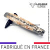 couteau laguiole manche en coquilles saint jacques recyclées