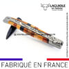 couteau laguiole manche marqueterie woodstock satiné