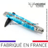 couteau laguiole manche en pierre de larimar