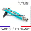 couteau laguiole manche en pierre de turquoise