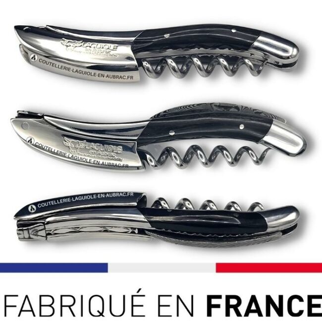 sommelier prestige laguiole en aubrac lame damas corne de buffle