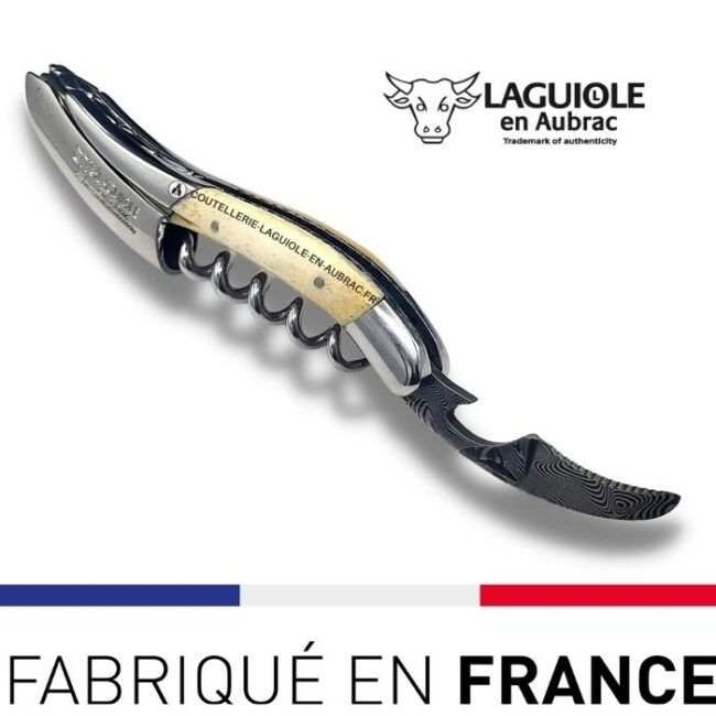 sommelier prestige laguiole en aubrac lame damas os brillant