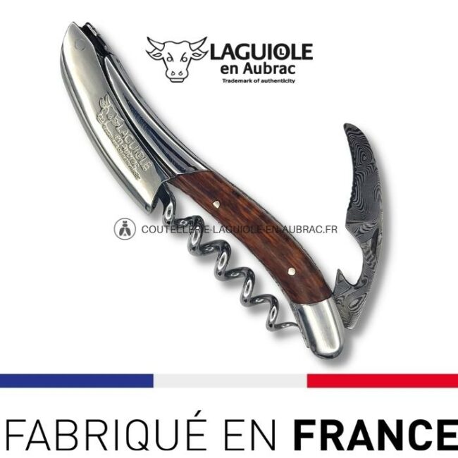 sommelier prestige laguiole en aubrac lame damas amourette