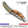 sommelier laguiole en aubrac damier genévrier/noyer