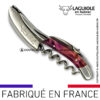 sommelier laguiole en aubrac loupe de peuplier lie de vin