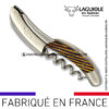 sommelier laguiole marqueterie samba jaune