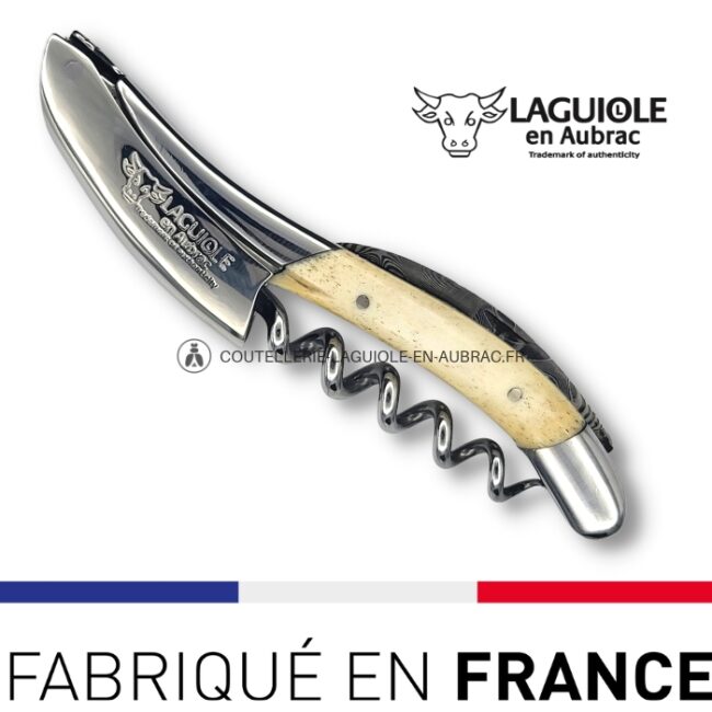 sommelier prestige laguiole en aubrac lame damas os brillant