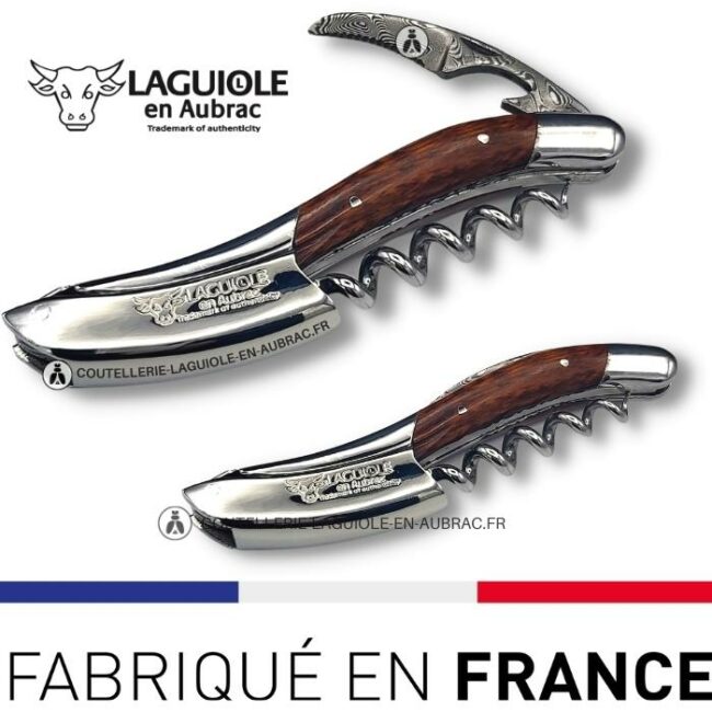 sommelier prestige laguiole en aubrac lame damas amourette