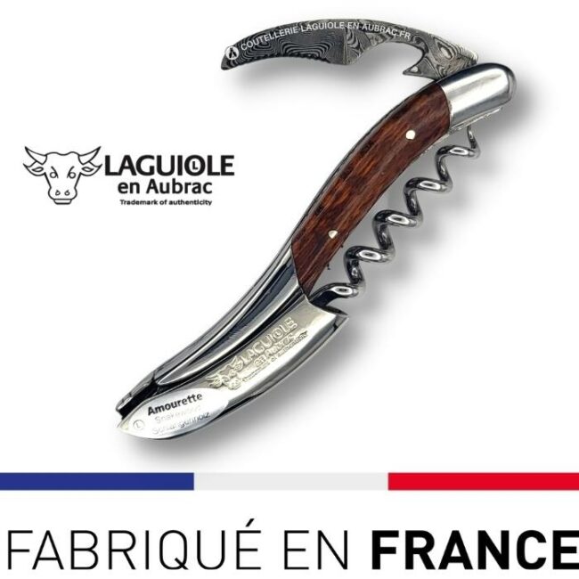 sommelier prestige laguiole en aubrac lame damas amourette
