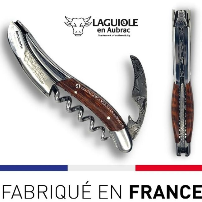 sommelier prestige laguiole en aubrac lame damas amourette