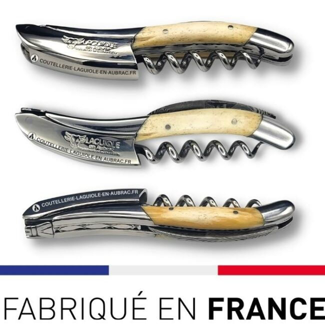 sommelier prestige laguiole en aubrac lame damas os brillant