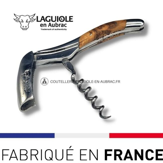 sommelier prestige laguiole en aubrac lame damas genévrier