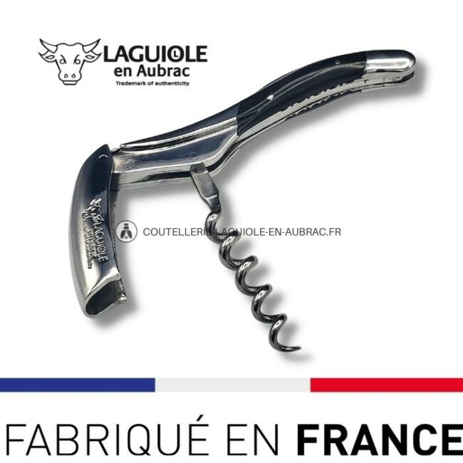 sommelier prestige laguiole en aubrac lame damas corne de buffle
