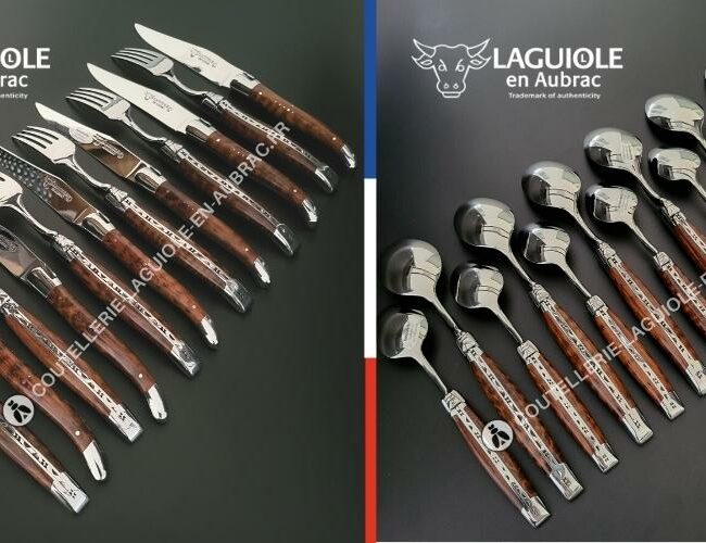 ménagère laguiole 24 pièces en amourette