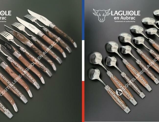 ménagère laguiole 24 pièces en cep de vigne